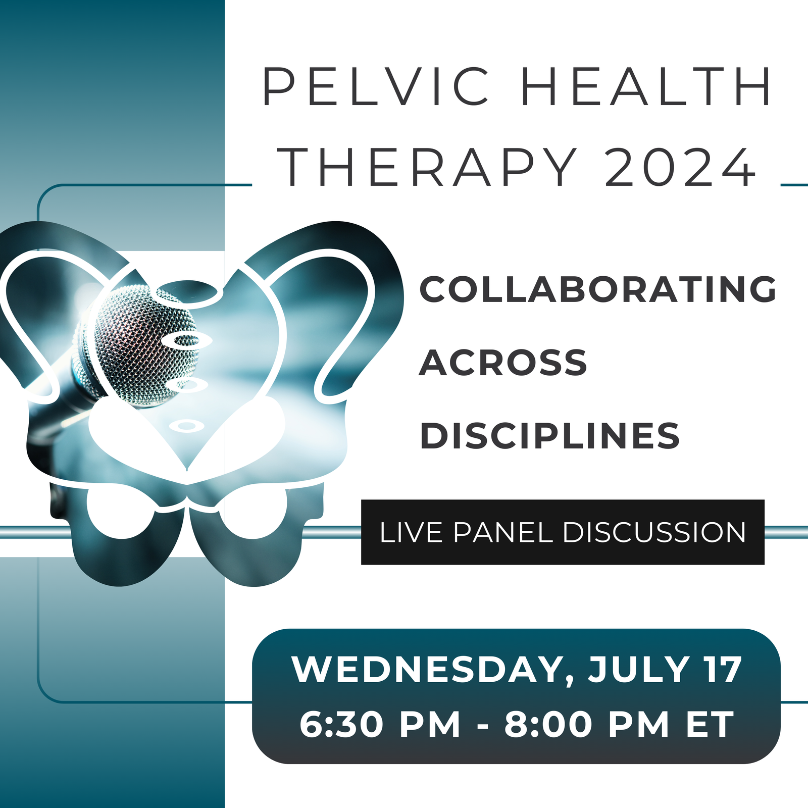 pelvic health panel discussion flyer
