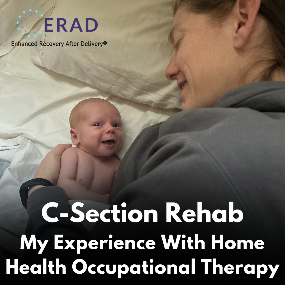 Jenna and Elijah Segraves share a moment during her postpartum recovery